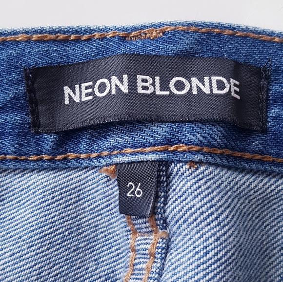 NEON BLONDE High-Waist Button Fly Jeans - Picture 8 of 13